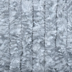 Avis Decoshop26 Rideau contre insectes moustiquaire Blanc et gris 100x220 cm Chenille DEC022183