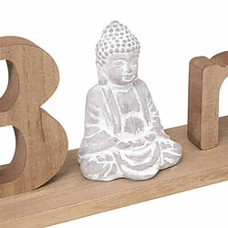 Mot Déco à Poser Bouddha 52cm Beige & Blanc