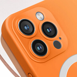 Acheter Avizar Coque Magsafe pour iPhone 15 Pro Max Silicone Soft-touch Mag Cover Orange