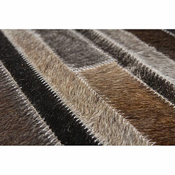 Avis Paris Prix Tapis Tissé en Cuir Fait Main Lavish Gris & Marron 120 x 170 cm