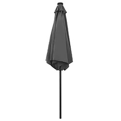 Avis Helloshop26 Parasol avec led et mât en aluminium 270 cm anthracite 02_0008074