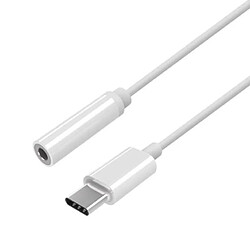 ? Adaptateur USB Type C-M vers Jack 3,5 Mm - 0,15 M Blanc