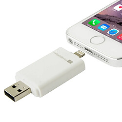 Wewoo Clé USB blanc pour iPhone / iPad / iPod touch 8 Go i-Flash Driver HD U disque USB Memory Stick