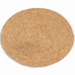 ICONIK INTERIOR Tapis rond en jute - Boho Bali - 180 CM - Kavya Naturel pas cher