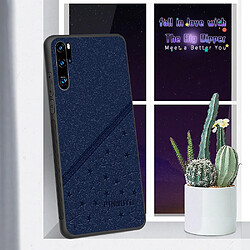 Coque en TPU + PU hybride couleur bleu pour votre Huawei P30 Pro