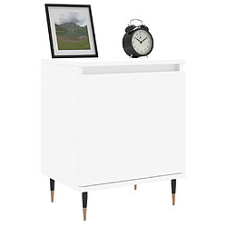 Avis Maison Chic Lot de 2 Tables de chevet - Tables de Nuit blanc 40x30x50 cm bois d'ingénierie