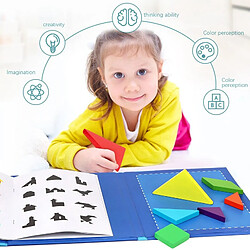 Universal Jouets Tableaux pour bébés Jeux de formes colorées Magnétiques Apprentissage précoce Éducation Jouets en bois Cerveau Taquin Cadeaux | Formes colorées pas cher