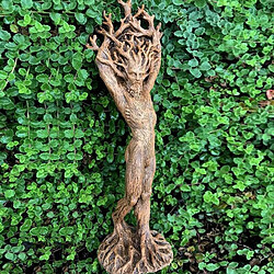 Universal Déesse de la forêt, couple, statue, résine, maison, aquarium, décoration, jardin, art décoratif, artisanat, homme, statue, dieu de l'arbre, table.