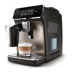 Machine a espresso automatique - PHILIPS - Silent Brew EP2336/40 - 4 boissons LatteGo - Noir chromé