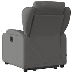 Acheter Maison Chic Fauteuil Relax pour salon, Fauteuil inclinable de massage électrique Gris foncé Tissu -GKD25633