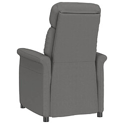 Acheter vidaXL Fauteuil inclinable Gris foncé Similicuir daim