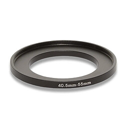 vhbw adaptateur filtre Step UP 40.5mm-55mm noir métal pour appareil photo, objectif, filtre, dispositif pare-soleil