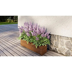 Acheter Jardinieres a fleurs EKJU - 75x18xh20 cm - Traitées en autoclave brun