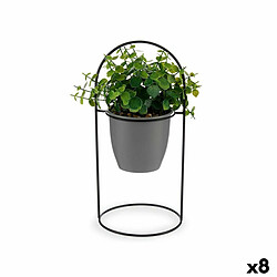 Ibergarden Plante décorative Volets Ronde Métal Plastique 21 x 30 x 21 cm (8 Unités)