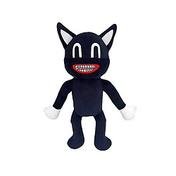 Universal Sirène tête en peluche jouet noir chat poupée pour enfants 30 cm