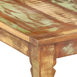 Avis ComfortXL Table Basse 110x50x40 Cm Bois De Récupération Solide