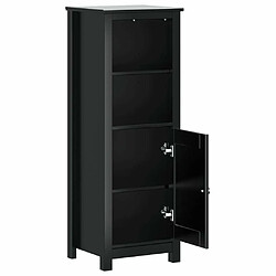 Acheter Maison Chic Armoire de salle de bain,Meuble de rangement,Meuble haut BERG noir 40x34x110 cm pin massif -GKD445692