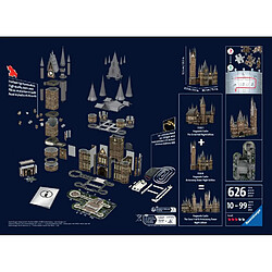 Ravensburger Puzzle 3d château de poudlard illuminé - la tour d'astronomie / harry potter