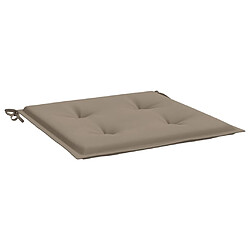 Acheter vidaXL Coussins de chaise jardin lot de 6 taupe 40x40x3cm tissu oxford