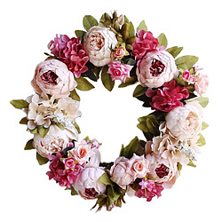 Avis Guirlande De Fleurs Artificielles Pour La Maison Porte D'entrée Décoration De Fête De Mariage Rose