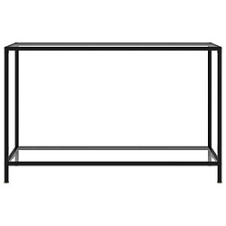 vidaXL Table console Transparent 120x35x75 cm Verre trempé