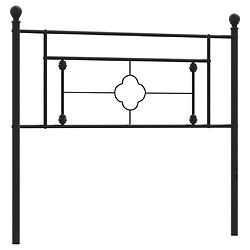 Maison Chic Tête de lit moderne pour chambre - Décoration de lit métal noir 107 cm -MN13053 pas cher