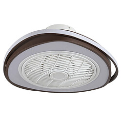 Ventilateur de plafond marron GENEVA, 5 pales, 70W LED 3000-6500K, H23xP.53,5cm