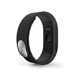 Wewoo Bracelet connecté noir Fitness Tracker OLED Bluetooth Intelligent, IP67 Étanche, Traker d'Activité de Soutien / Moniteur de Fréquence Cardiaque / Alerte Anti perte / Sédentaire