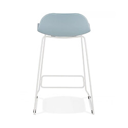 Kokoon Design Tabouret de bar design SLADE MINI BLUE 49x53x85 cm pas cher