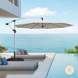 Acheter Elios Parasols Parasol de jardin 3 mètres à bras décentralisé aluminium octogonal bar et hôtel Fan