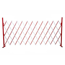 Avis Mendler Grillage HWC-B34, grille protectrice télescopique, aluminium rouge/blanc ~ hauteur 153cm, largeur 36-300cm