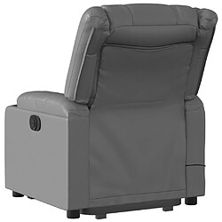 Acheter Maison Chic Fauteuil Relax pour salon, Fauteuil inclinable de massage électrique gris similicuir -GKD56686