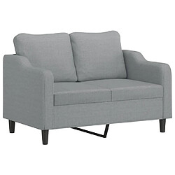 Avis Maison Chic Ensemble de canapés 2 pcs avec coussins, Canapé droit Sofa pour Salon Gris clair Tissu -GKD514469