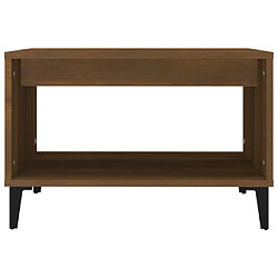 Avis Maison Chic Table basse,Table Console Table d'appoint, Table pour salon Chêne marron 60x50x40 cm Bois d'ingénierie -MN85966