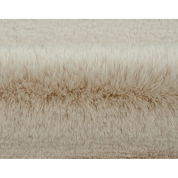 Lisa Design Joy - tapis rectangulaire - fausse fourrure - crème