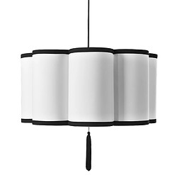 Beliani Lampe suspension PALAMAR Matière synthétique Blanc