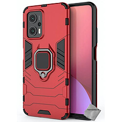 Htdmobiles Coque pour Xiaomi Poco X4 GT 5G - housse etui rigide anti choc + film ecran - ROUGE