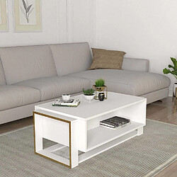 Hanah Home Table basse en aggloméré Bianco.