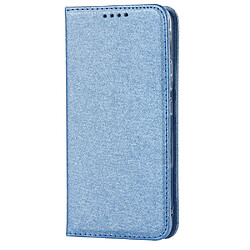 Etui en PU texture soie avec support bleu pour votre Samsung Galaxy S22 Plus 5G