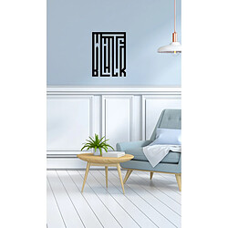 EPIKASA Décoration Murale en Métal White Black 1