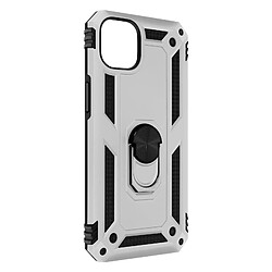 Avizar Coque pour iPhone 14 Plus Hybride Bague de maintien Support Vidéo argent