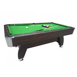 Avis Play4Fun Billard Americain avec Retour de boules automatique et Accessoires -Marron et Tapis Vert - 213 x 122 cm