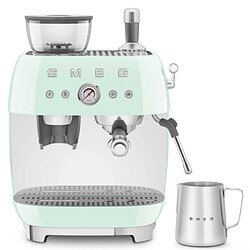 Machine à expresso avec broyeur 20 bars vert d'eau - EGF03PGEU - SMEG