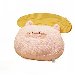 Universal 35cm mignon grenouille peluche oreiller peluche dessin animé animal peluche souple ours cochon tigre oreiller coussin maison voiture décoration enfant fille | oreiller de luxe (rose)