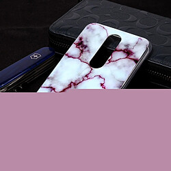 Wewoo Coque en TPU Marble Pattern pour Nokia 6.1 Plus Nokia X6 Rouge