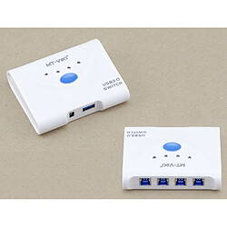 Kalea-Informatique Switch USB 3.0 Superspeed 4 Ports - Alimenté - Partagez des périphériques USB3 entre quatre PC différents