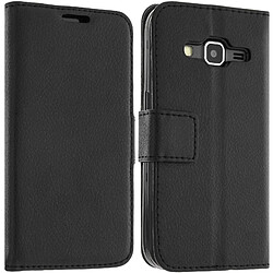 Avizar Etui Portefeuille - Housse Porte-Carte - Samsung Galaxy Core Prime - Noir