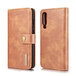 Wewoo Housse Coque Etui en cuir Crazy Horse Texture Flip détachable magnétique pour HuP30, avec porte-cartes et & Portefeuille (Marron)