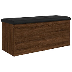 Maison Chic Banc de rangement | Meuble de rangement d'Entrée | Coffres d'Intérieur chêne marron 102x42x45 cm bois d'ingénierie -MN36011