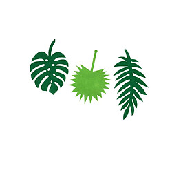 Acheter hawaiian feuilles tropicales feuille bannière guirlande luau fête décoration vert